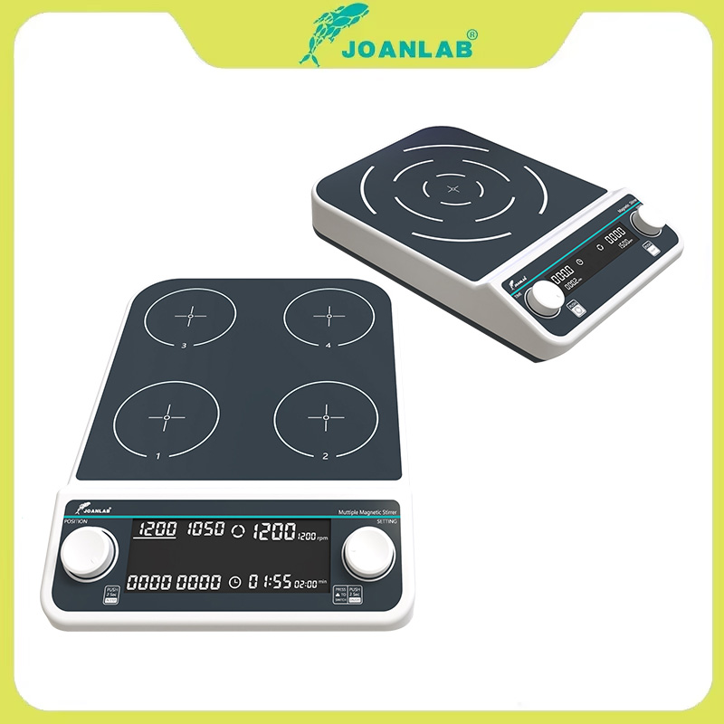 Lab Magnetic Stirrer Hot Plate - 4 스테이션 6 위치 다중 자기