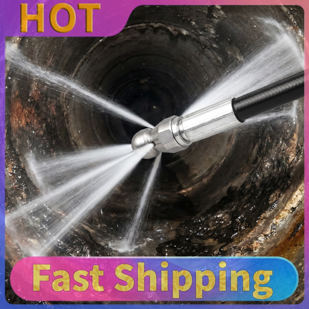 Vacuum Chamber Kit With Pump - 10M 배수관 청소 키트(제트 노즐, 고압