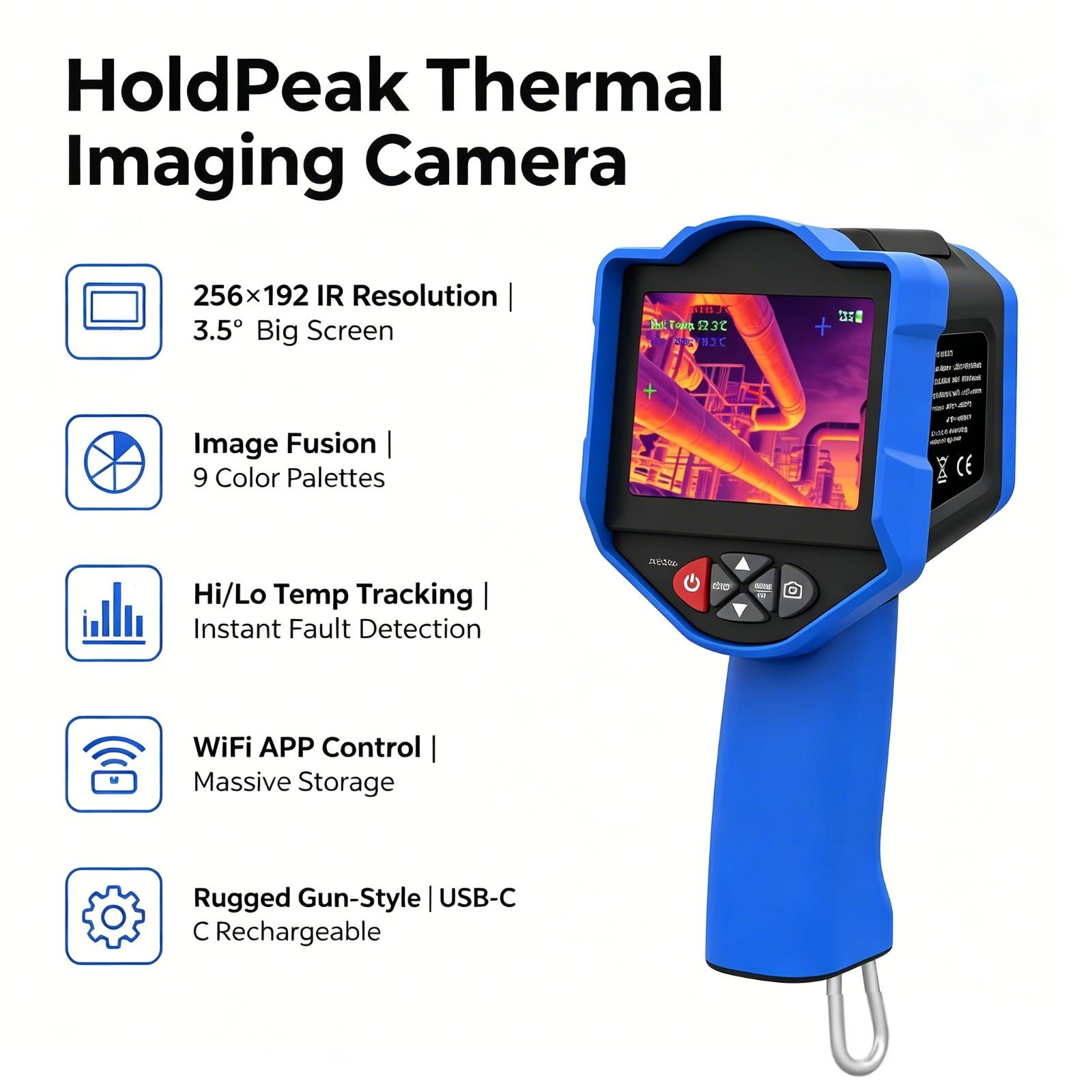 Thermal Imaging Camera Pcb Repair - HoldPeak 열화상 카메라, 256 x 192