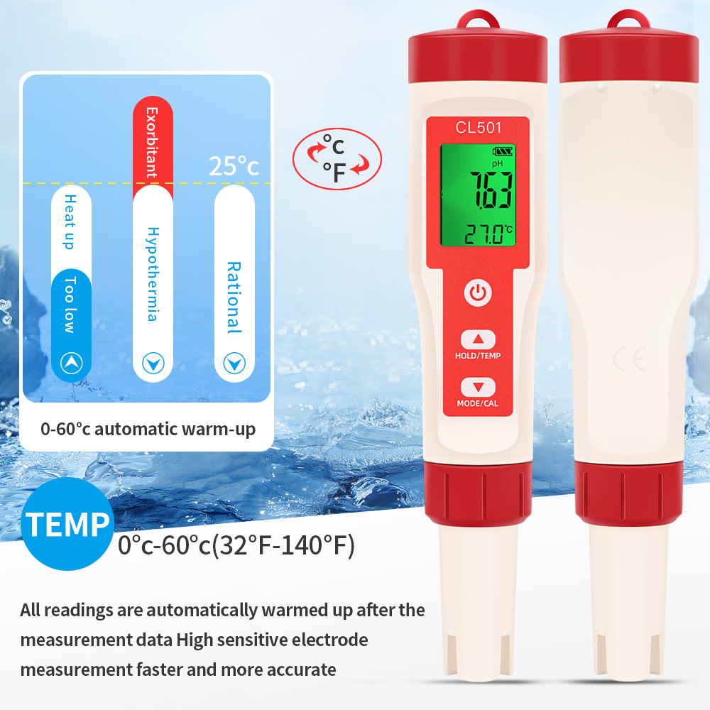 PH/CL2/H2/ORP/온도 측정기 염소 검출기 수영 - Ph Meter Digital Water Tester 리뷰 및 가격